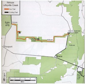 New trail open at Nokuse Plantation. Illustration courtesy floridatrail.org