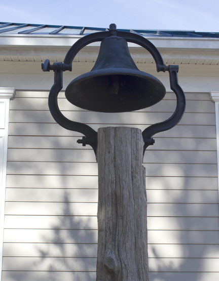 School bell displayed in front of Freeport City Hall has long history. Lori Ceier/Walton Outdoors